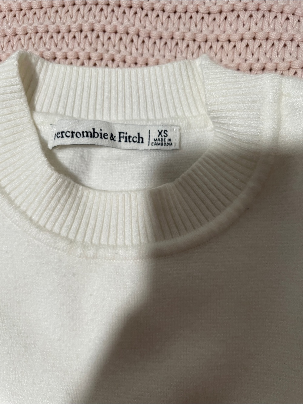 Abercrombie & Fitch Women's Off-White Crewneck Sweater